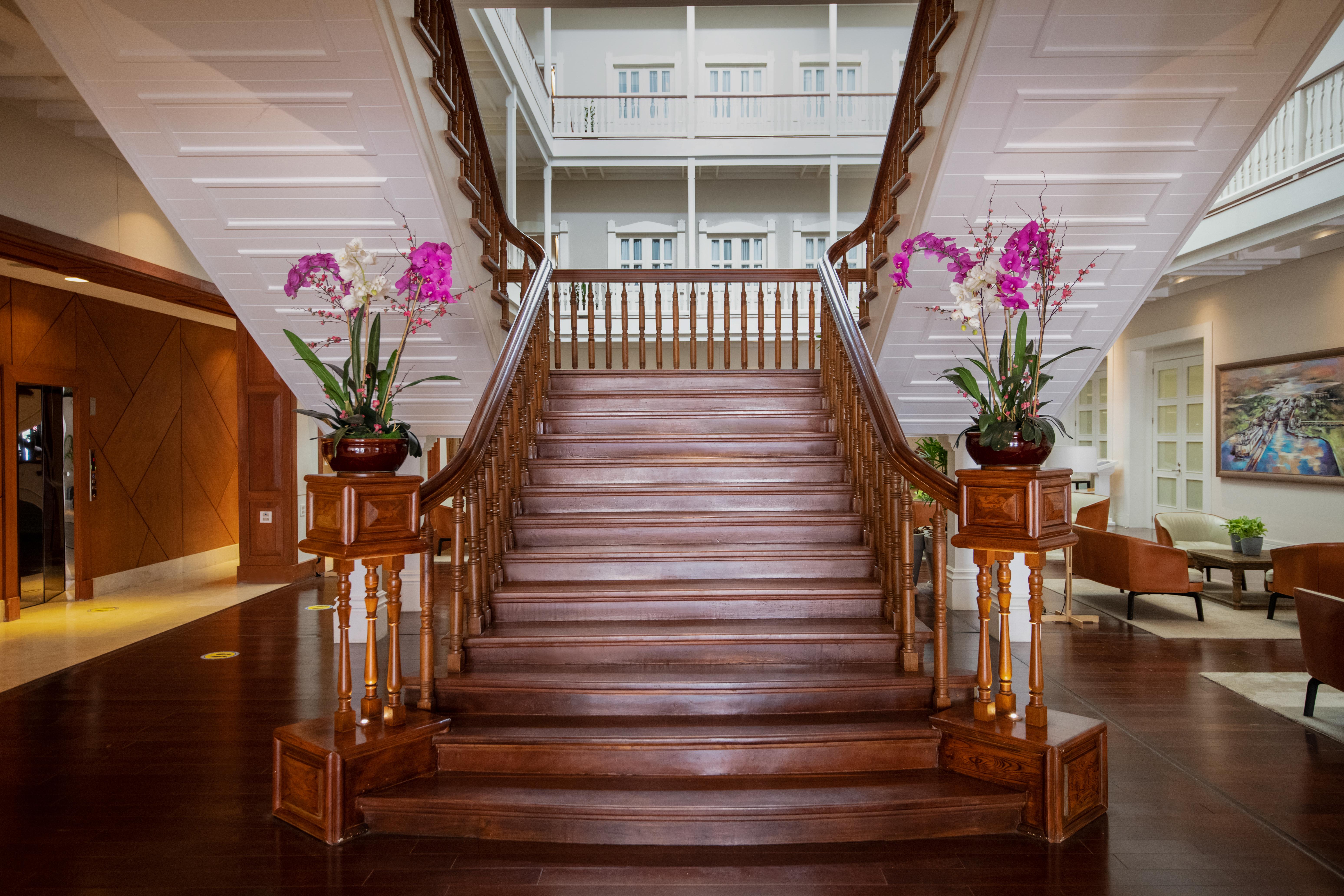 센트럴 호텔 파나마 파나마시티 외부 사진 The staircase at the main entrance