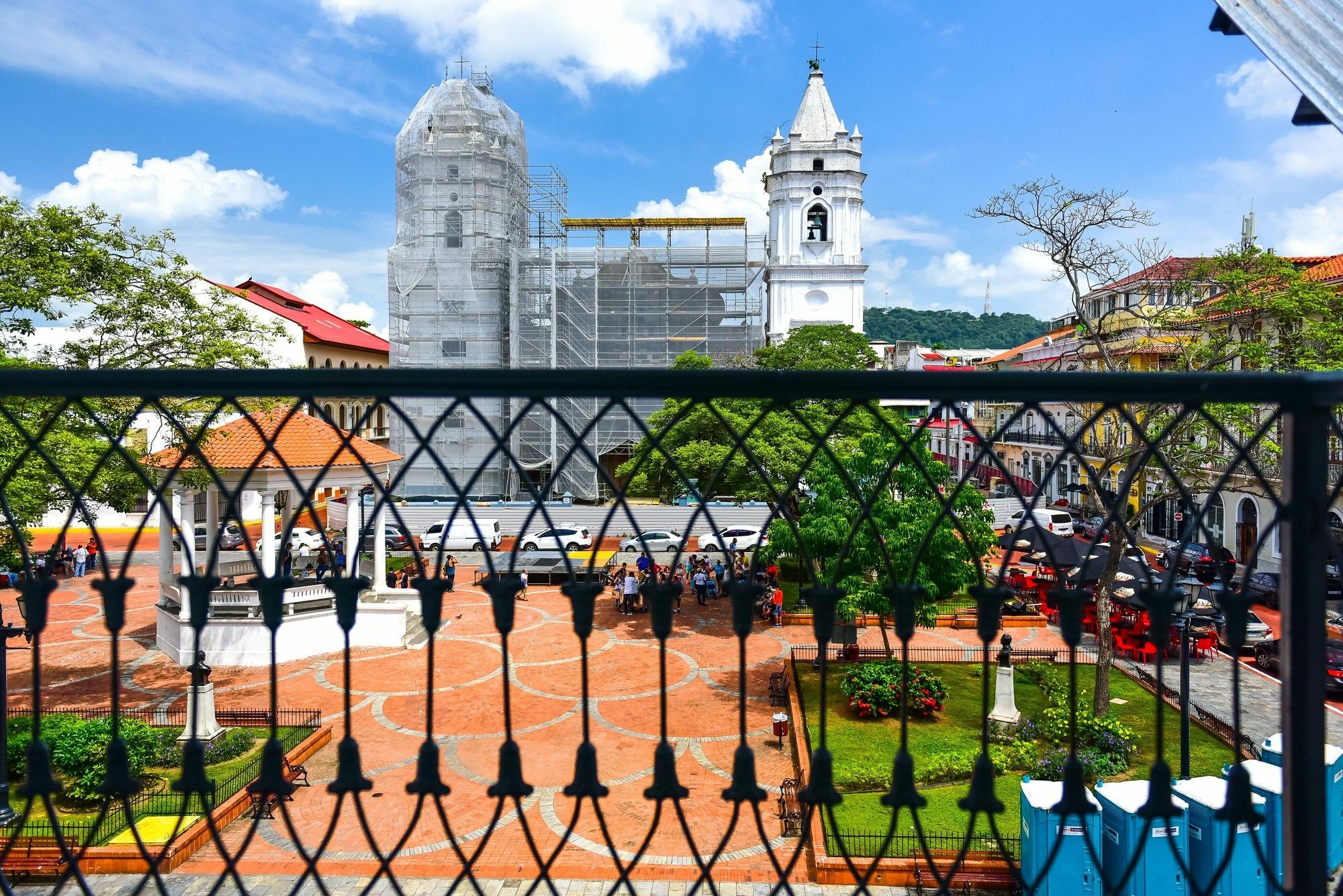 센트럴 호텔 파나마 파나마시티 외부 사진 View of the main square of Santa Bárbara